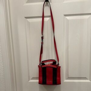 Nine West Bold Red and Black Crossbody Bag